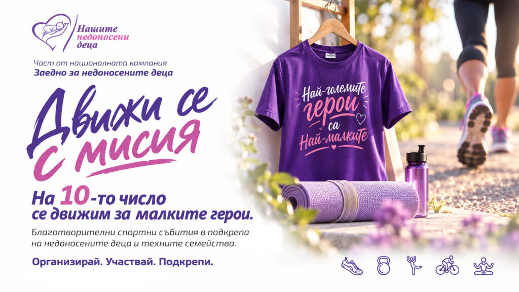 Движи се с мисия: На всяко 10-о число от месеца движението се превръща в подкрепа за най-малките герои