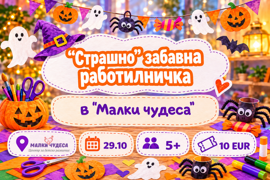 „Страшно“ забавна работилничка в „Малки чудеса“